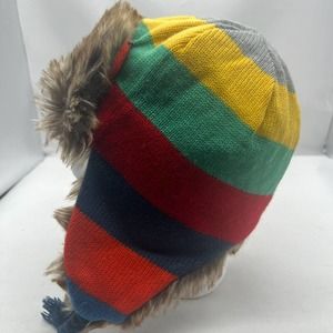 GAP Kids Trapper Hat‎ Multi Color Striped